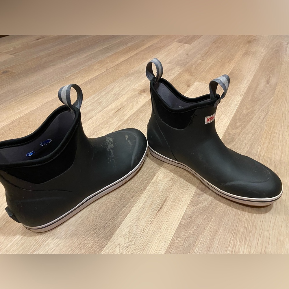 Xtra Tuf boots, black, size 10